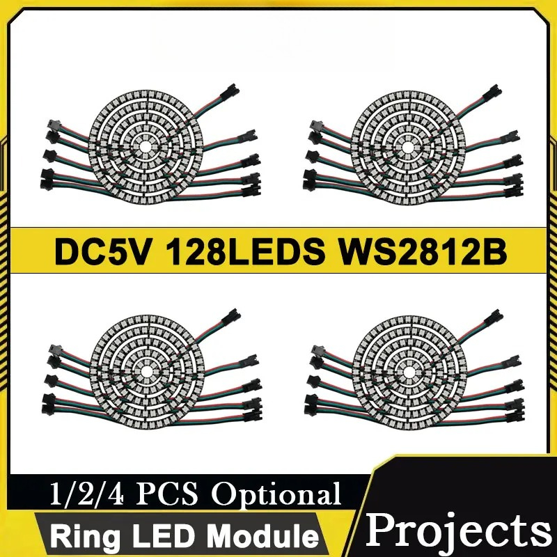 Diy Electronics Address - DC5V WS2812B 128LED Ring Module Programmeerbare