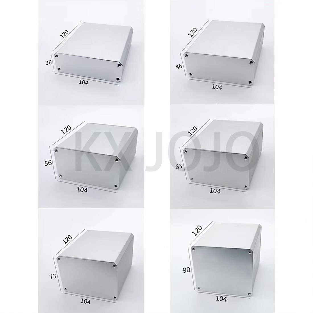 Diy Electronics Box - Aluminium Behuizing 104*36/46/56/63/73/90*120Mm Doos Pcb Instrument