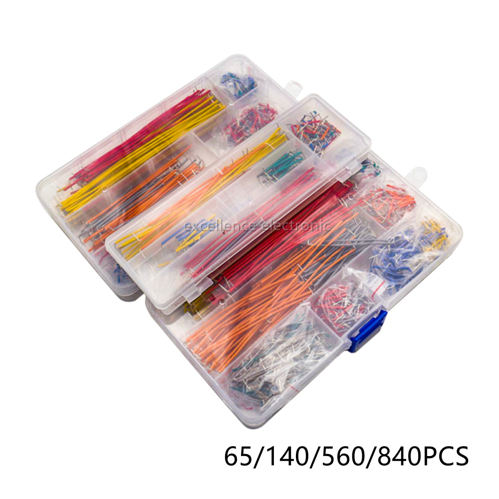 Breadboard Jumper Wire - 65/140/560/840 stks/doos Soldeerloze Broodplank Jumper Draden