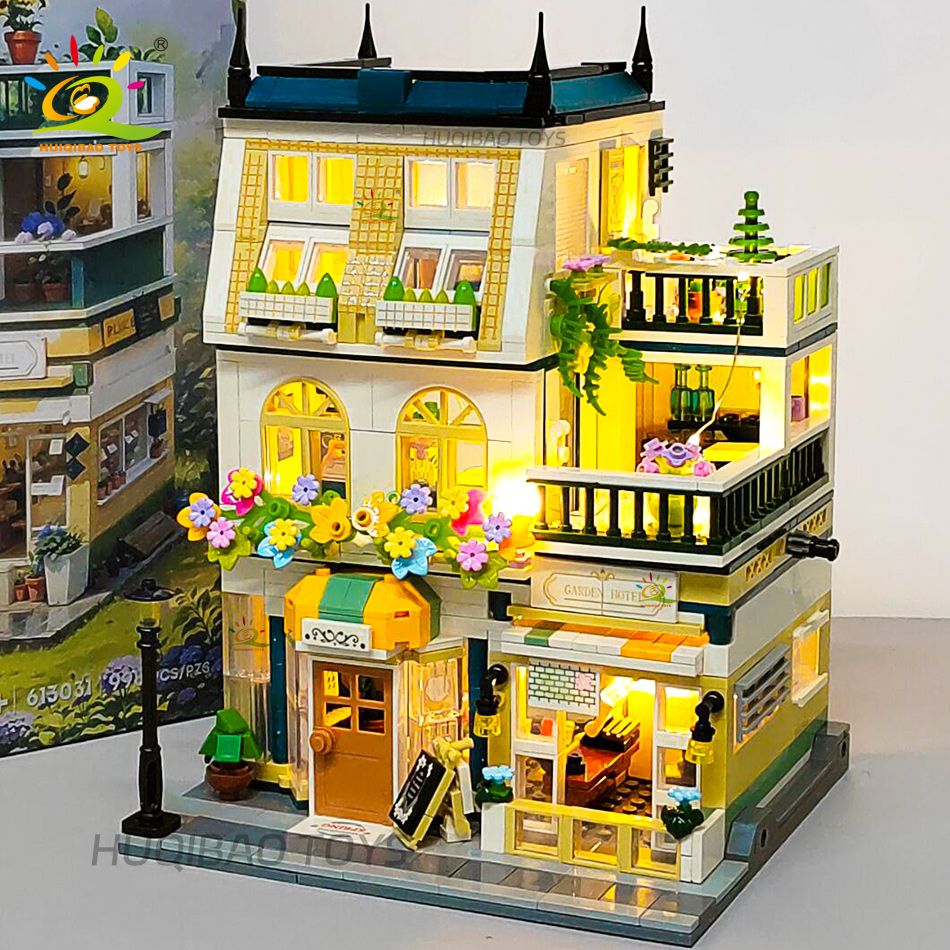 Diy Electronics For Adults - HUIQIBAO 997PCS Mini Tuin Hotel Model