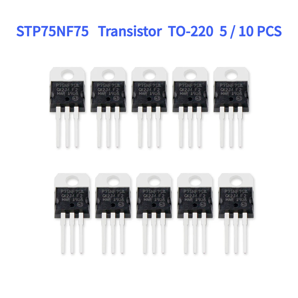 Mosfet Transistor Set - 5/10 Stuks Mosfet Transistor Stp75nf75 Veldeffecttransistors