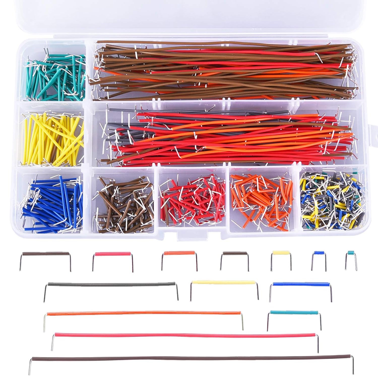 Breadboard Jumper Wire - 560-delige doorverbindingsdraadset 14 lengtes geassorteerde voorgevormde