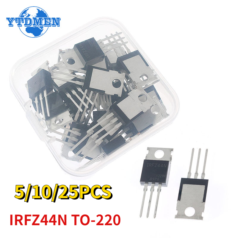 Mosfet Transistor Set - 5-25 stks IRFZ44N TO220 IRFZ44NPBF TO-220