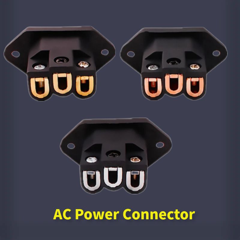 Diy Electronics Audio - 3-pins wisselstroomconnector Audiostekker IEC-inlaatcontact Consumentenelektronica DIY
