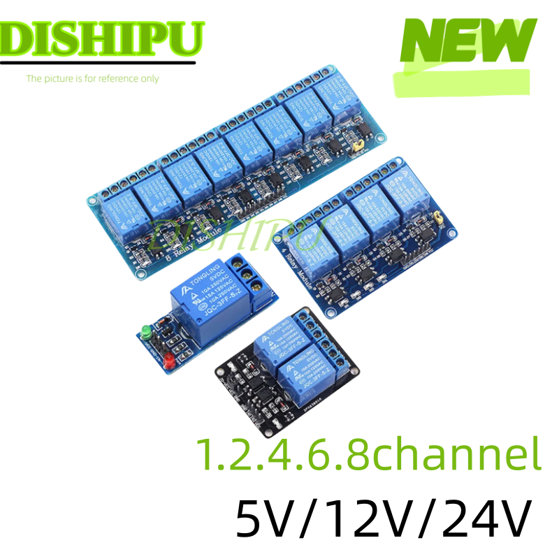 Relay Module 5V - DC 5V 12V 24V 1 2