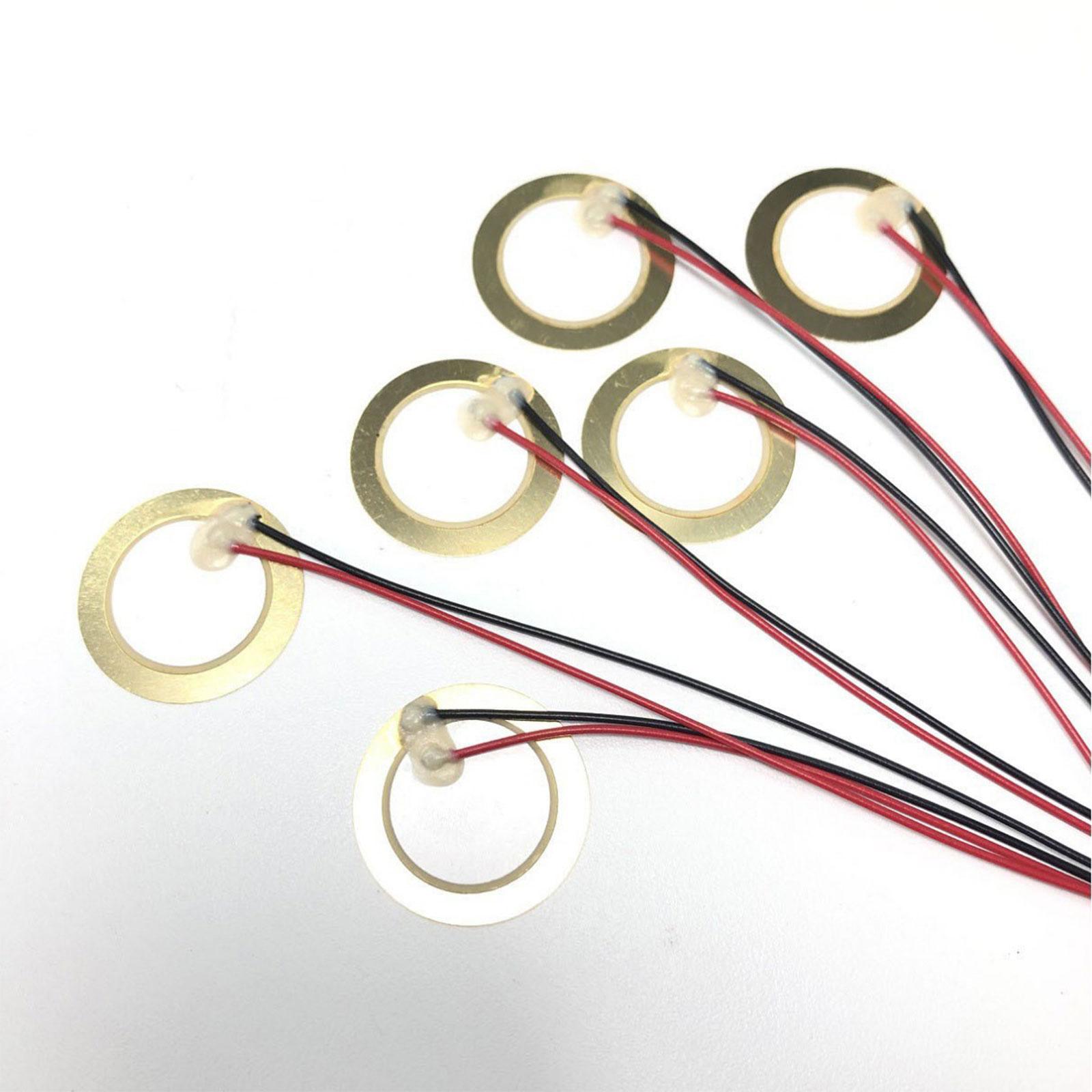Diy Guitar Electronics Kit - Voorgesoldeerde Piezo Disc Pickup Sensor 27mm