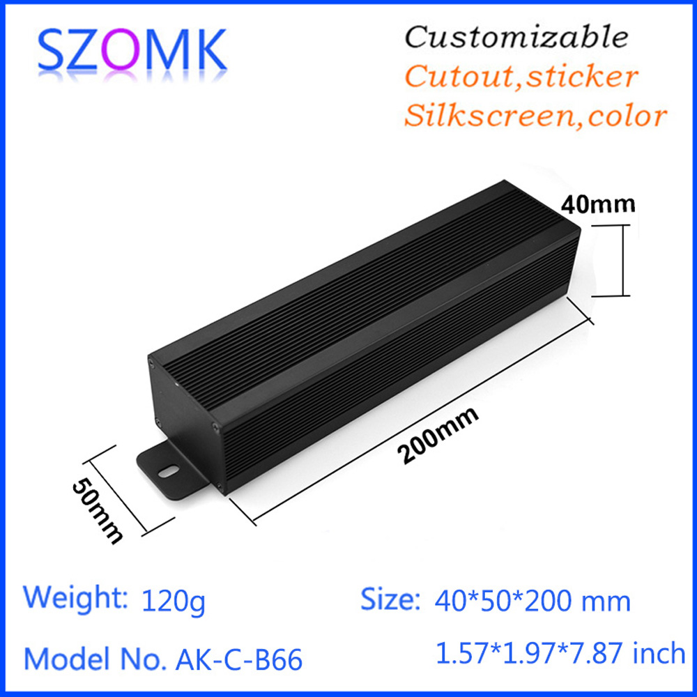 Diy Electronics Box - 1 Stuk 40*50*200mm Aluminium Box Behuizing