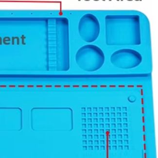 Diy Electronics Workstation - Hittebestendige Siliconen Soldeermat 48x36cm Antislip Reparatie