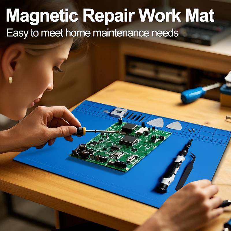 Diy Electronics Workstation - Antistatische siliconen soldeermat, hittebestendig 500 °