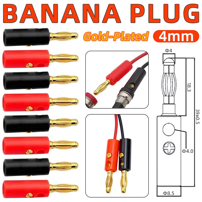 Diy Audio Electronics Projects - 10 stuks 4MM banaanstekker-aansluitset, hooggeleidende connectoren,