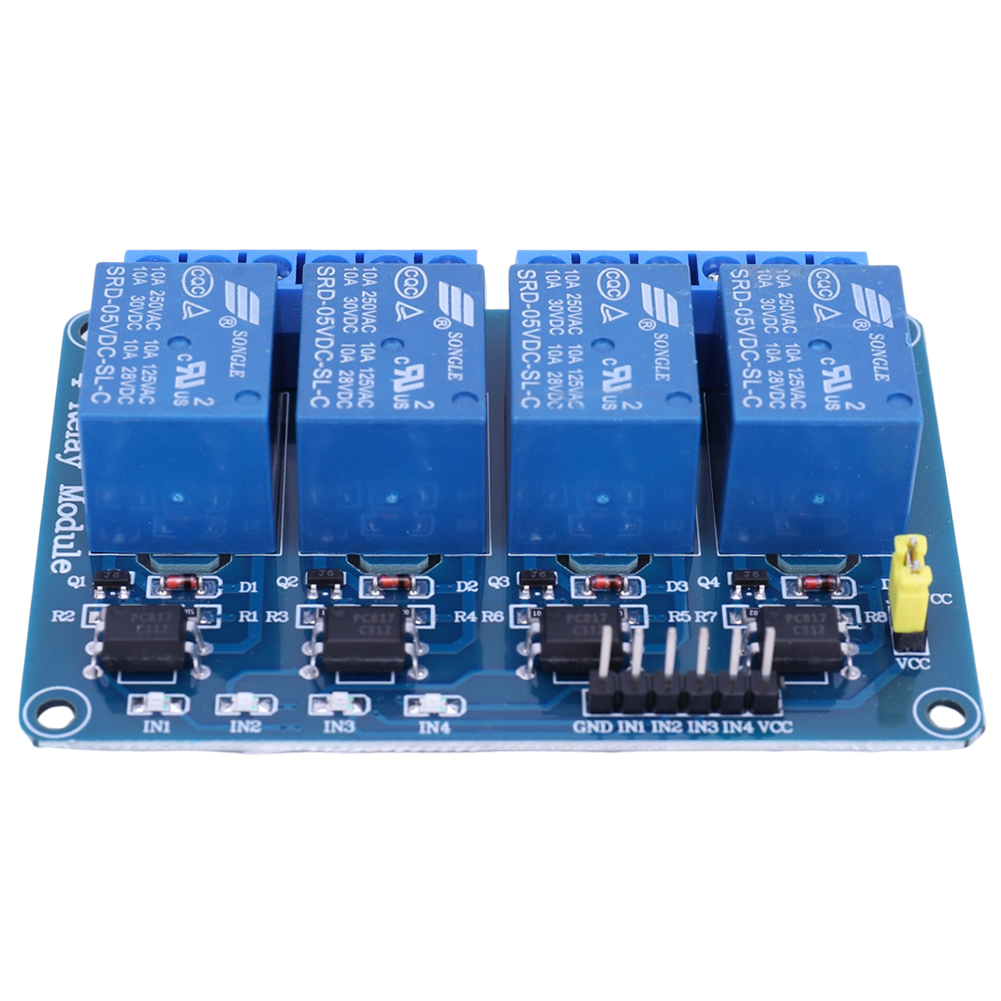 5V 12V 4 Kanaals Relaisbord me - Relay Module 5V recensie en prijs