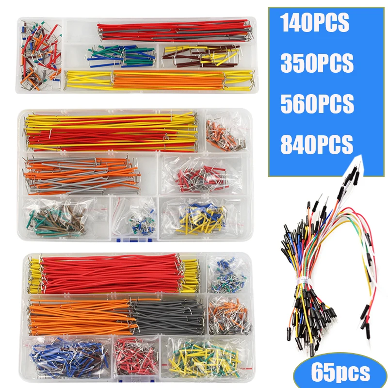 65/140/350/560/840 stks/doos U - Breadboard Jumper Wire recensie en prijs