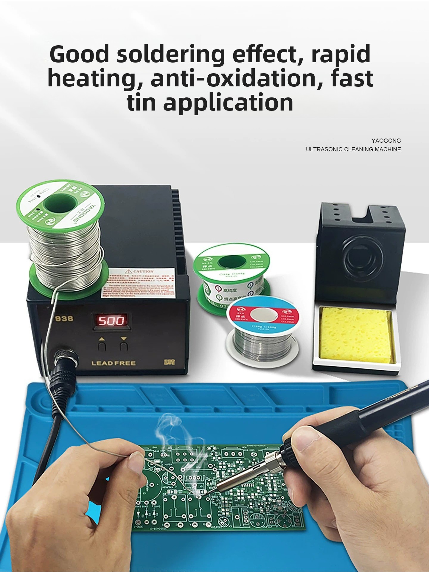 936B 60W soldeerstation met re - Diy Electronics Workstation recensie en prijs