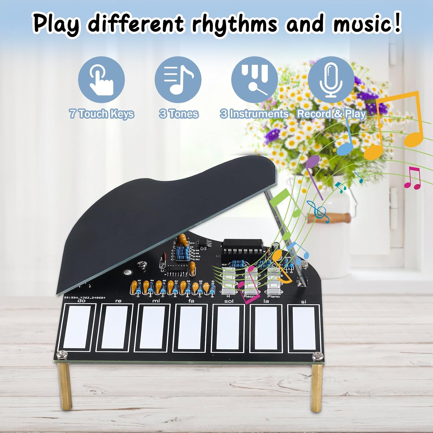 DIY-soldeeroefenset 7-toetsen  - Diy Guitar Electronics Kit recensie en prijs