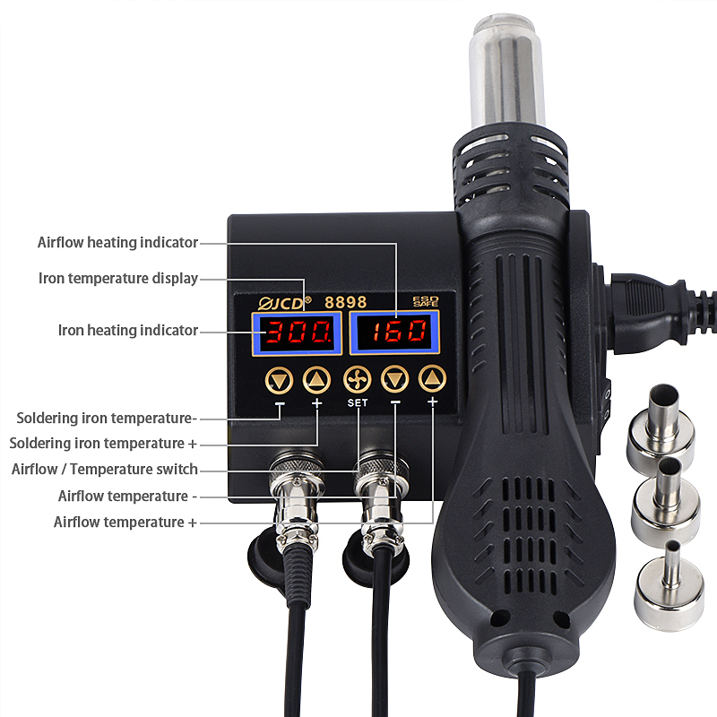 2 in 1 750 W Heteluchtpistool  - Useful Diy Electronics recensie en prijs