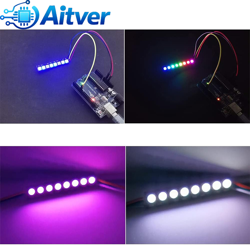 WS2812B 8Bit RGB LED-module 5V - Diy Electronics Address recensie en prijs