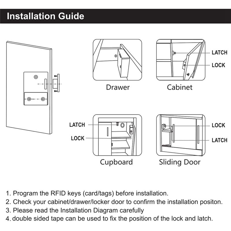 A98Z RFID elektronisch kastslo - Diy Electronics Cabinet recensie en prijs
