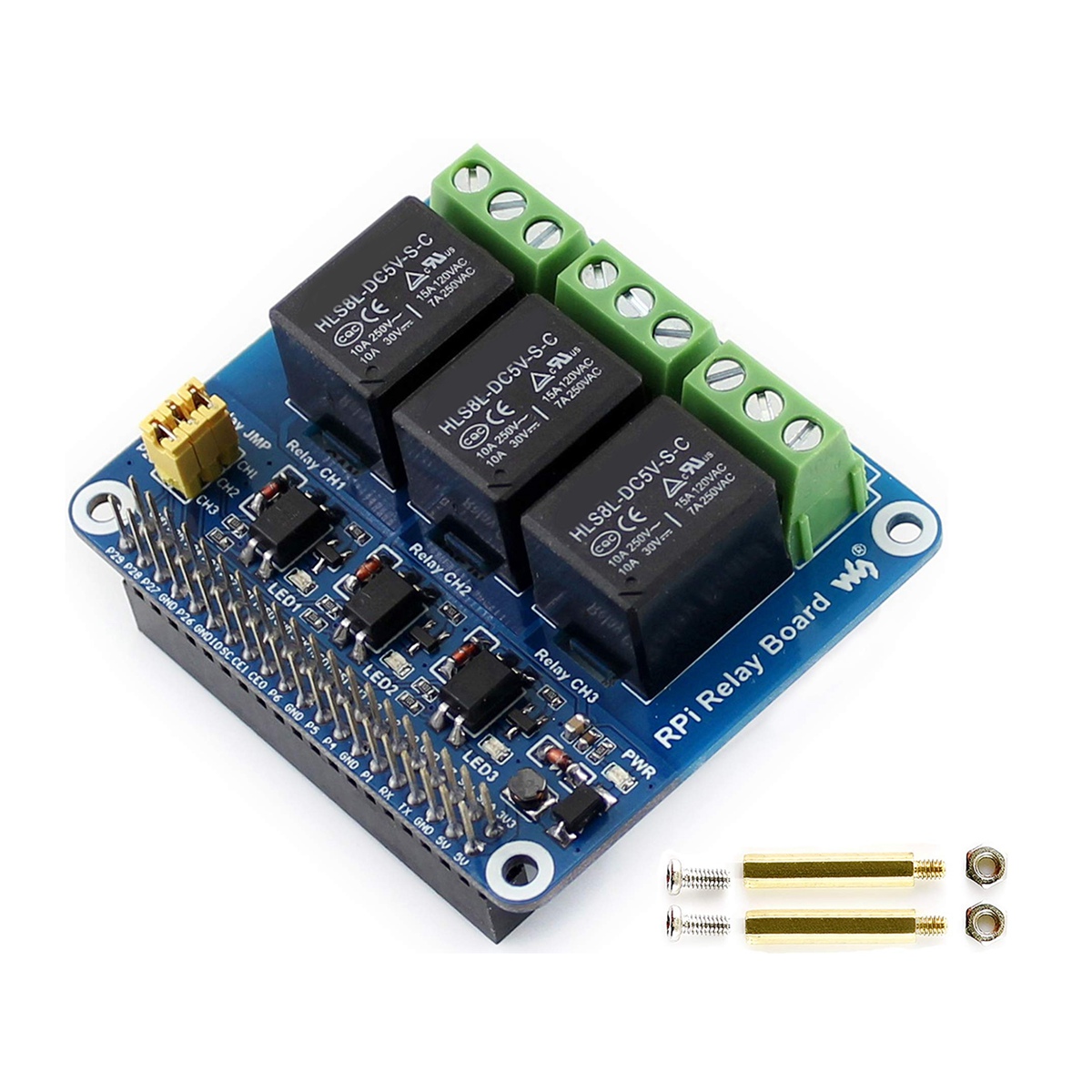 Waveshare 5V 3-kanaals relaism - Relay Module 5V recensie en prijs