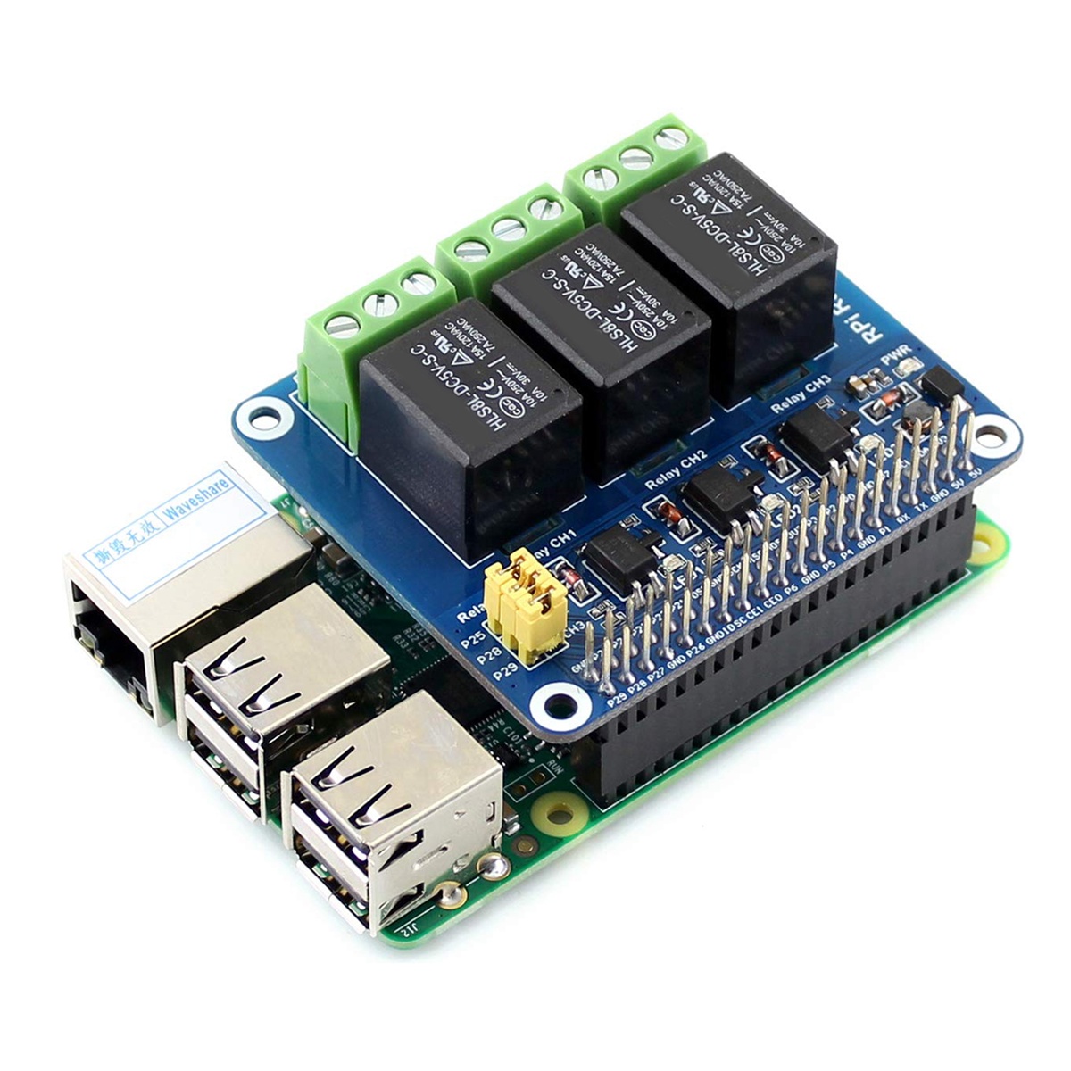 Waveshare 5V 3-kanaals relaism - Relay Module 5V recensie en prijs