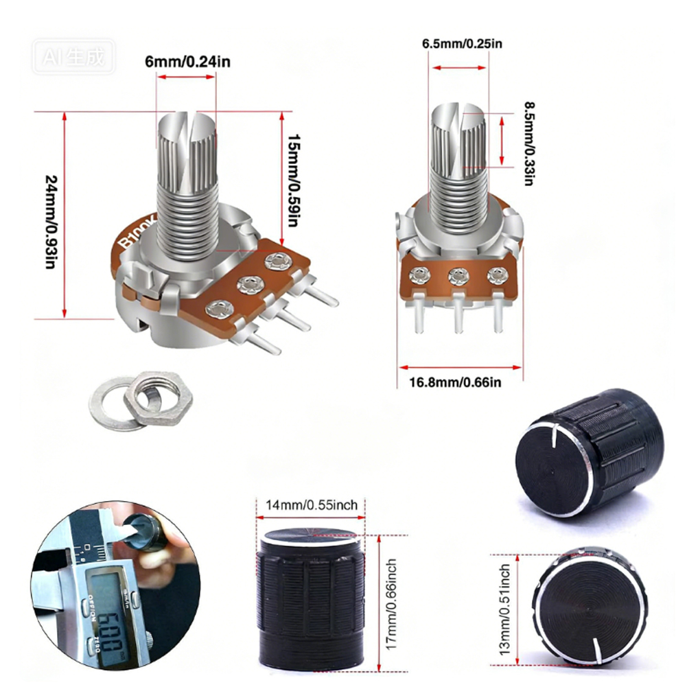84 Stuk Potentiometer Kit 1K T - Diy Guitar Electronics Kit recensie en prijs
