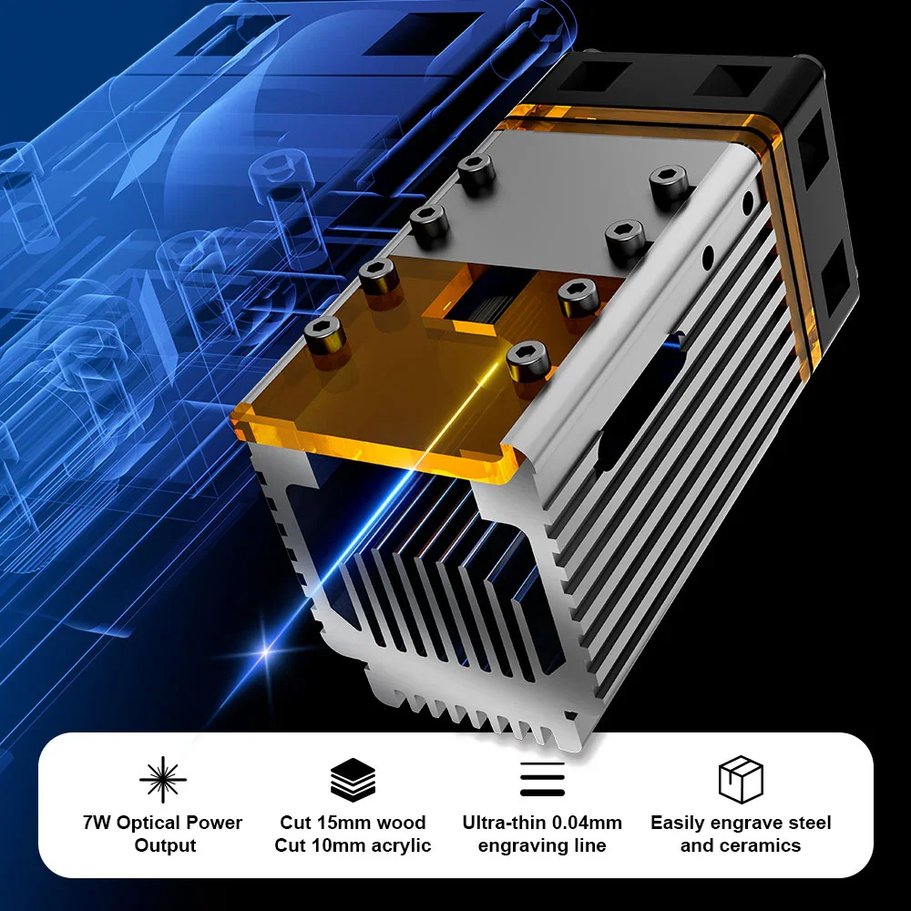 NEJE 7W Diode Lasergraveer- en - Diy Lightsaber Electronics recensie en prijs