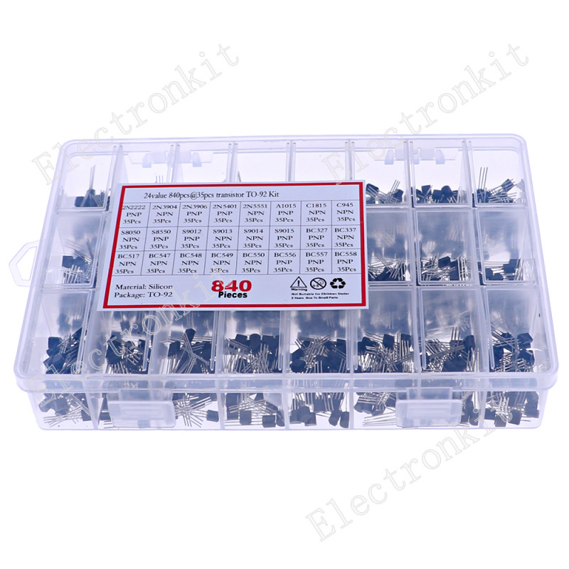 840 stks 24 Waarden TO-92 PNP/ - Mosfet Transistor Set recensie en prijs