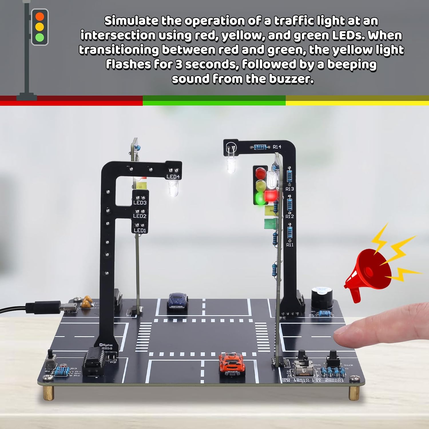 Verkeerslichtsimulatorset met  - Diy Electronics Projects For Adults recensie en prijs