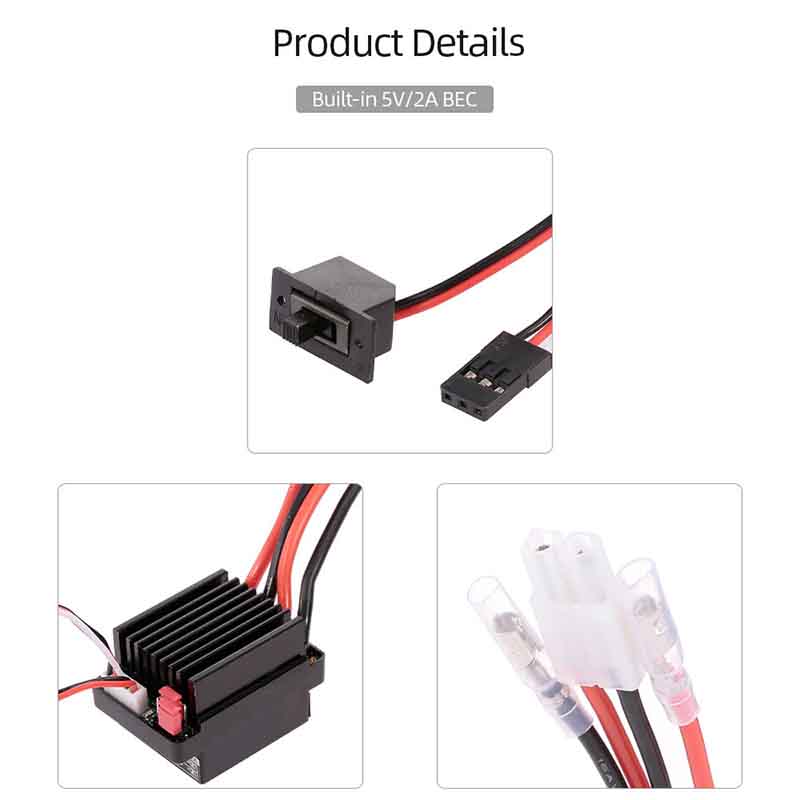NEEBRC 320A Geborsteld ESC 60A - Diy Electronics Motor recensie en prijs